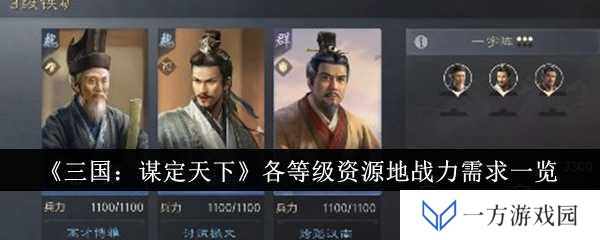 《三国：谋定天下》资源地战力指南：打工人也能秒变霸主！