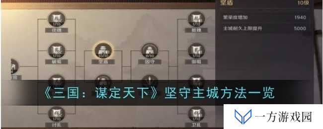 《三国：谋定天下》主城守护秘籍，让你稳坐“打工人”的江山！